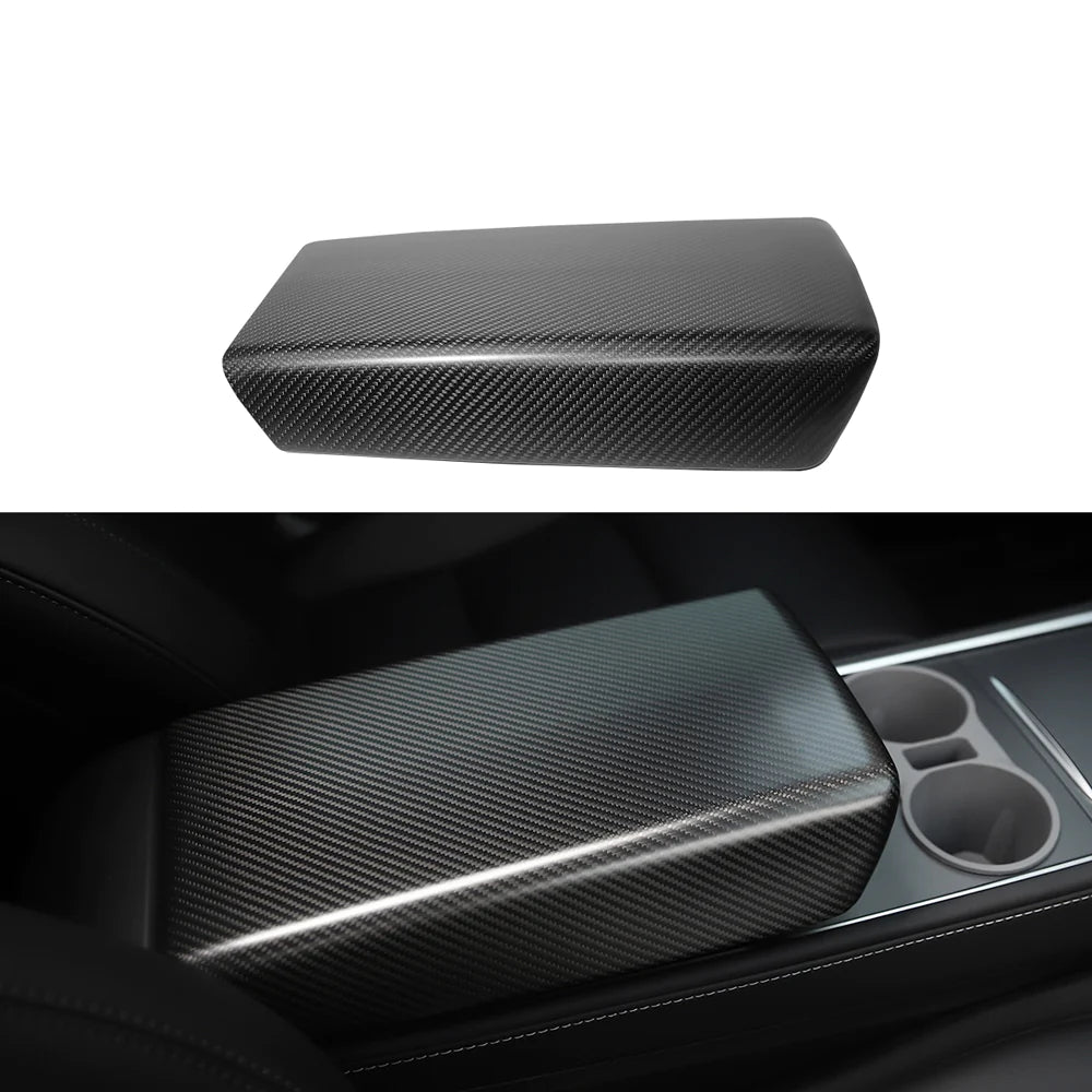 TESEVO Armrest Cover - Carbon Fiber Interior Mods for Model 3/Y - Tesevo