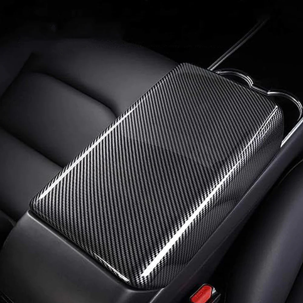 TESEVO Armrest Cover - Carbon Fiber Interior Mods for Model 3/Y - Tesevo