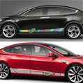 TESEVO Car Door Side Skirt Stripes Sill Sticker Body Decal for Model 3/Y/S/X - Tesevo