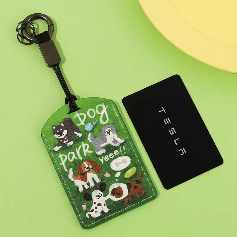 TESEVO Cartoon Key Card Holder for Model 3/Y - Tesevo