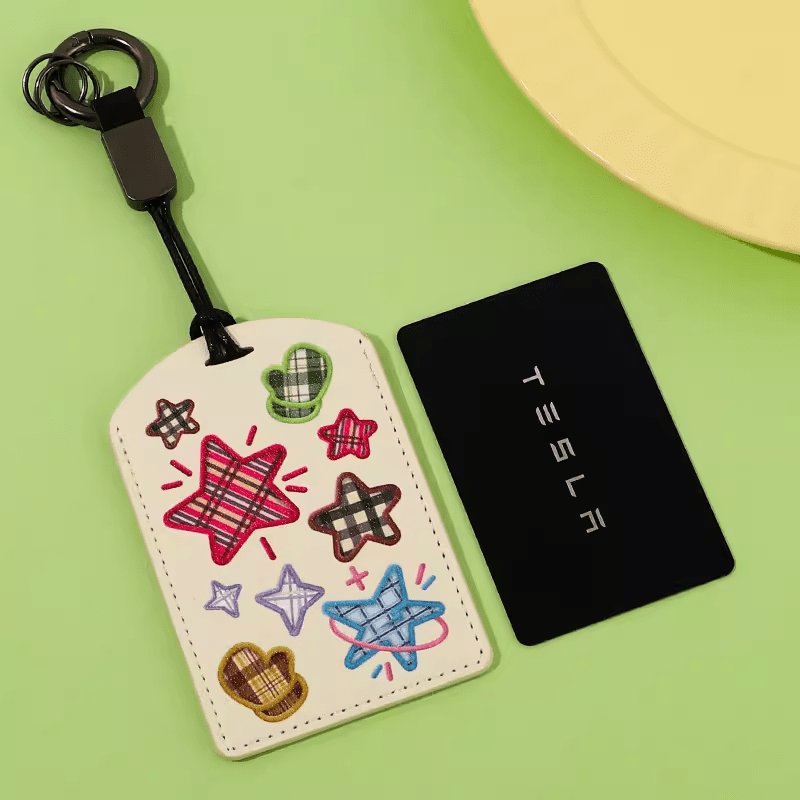 TESEVO Cartoon Key Card Holder for Model 3/Y - Tesevo