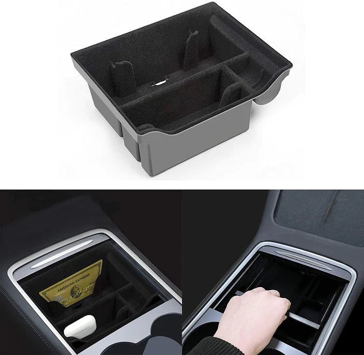 TESEVO Center Console Storage Box Organizer for Tesla Model 3/Y - Tesevo