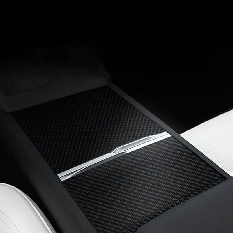 TESEVO Center Console Wrap Dry Carbon Fiber for Model 3/Y - Tesevo