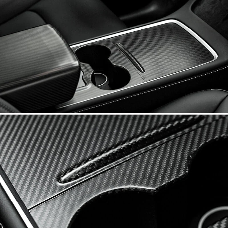 TESEVO Center Console Wrap Dry Carbon Fiber for Model 3/Y - Tesevo