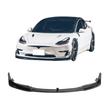 TESEVO Front Lip Spoiler V - Style - Real Carbon Fiber for Model 3 - Tesevo