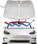 TESEVO Front Windshield Sunshade for Tesla Model 3/Y - Tesevo