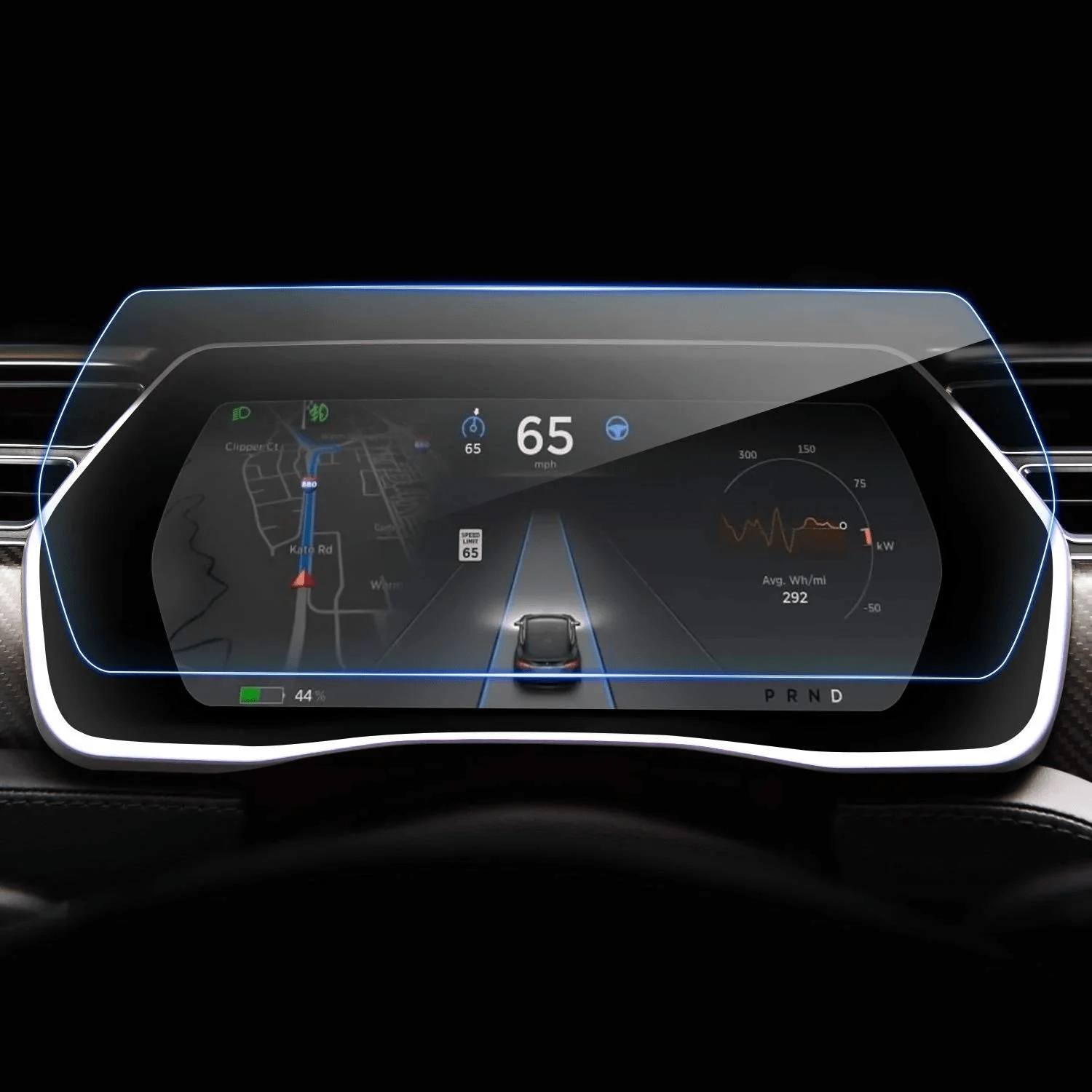 TESEVO Instrument screen tempered film for Model S/X - Tesevo