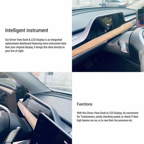 TESEVO Integrated Dashboard Display for Model 3/Y - Tesevo