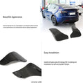 TESEVO JC Dry Carbon Fiber Rear Bumper Splitters for Model Y - Tesevo