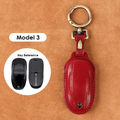 TESEVO Keychain Cover for Model 3 Handmade Leather - Tesevo