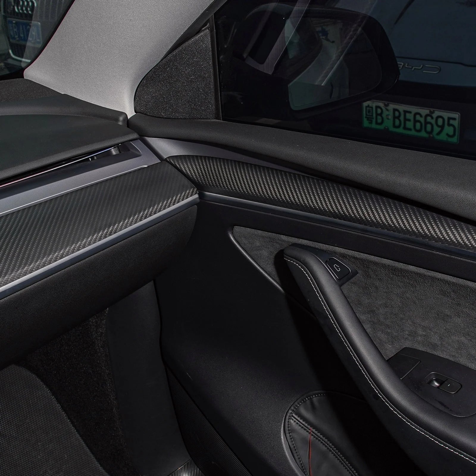 Tesevo Carbon Fiber Door Trim for Model 3/Y - Tesevo