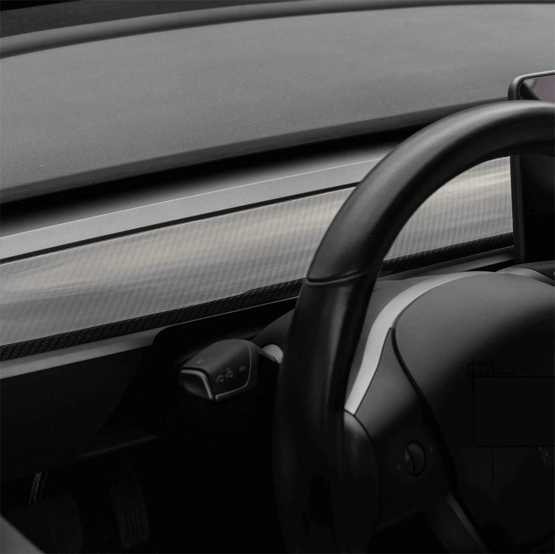 TESEVO Real Carbon Dashboard Cover for Tesla Model 3/Y - Tesevo