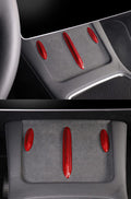 TESEVO Real Carbon Fiber Central Control Panel Stickers for Model 3/Y - Tesevo