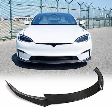 TESEVO Real Carbon Fiber Front Lip Spoiler REVOZPORT Style for Model S - Tesevo