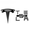 TESEVO Real Carbon Fiber Logo Cover for Model 3 / Y - Tesevo