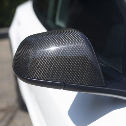 TESEVO Real Carbon Fiber Mirror Cover for Model 3/Y ( OEM Style ) - Tesevo