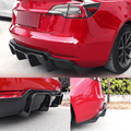 TESEVO Real Carbon Fiber Rear Diffuser Trunk Lip for Model 3 - Tesevo