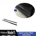 TESEVO Real Carbon Fiber Revo - Style Side Skirts for Model S - Tesevo