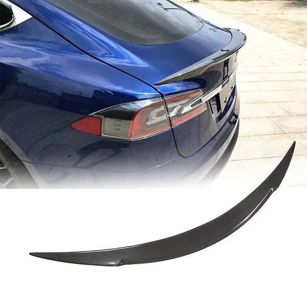 TESEVO Real Carbon Fiber Spoiler R - Style for Model S - Tesevo