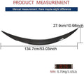 TESEVO Real Carbon Fiber Spoiler R - Style for Model S - Tesevo