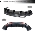 TESEVO Real Carbon Fiber Spoiler Rear Bumper Diffuser for Model X - Tesevo