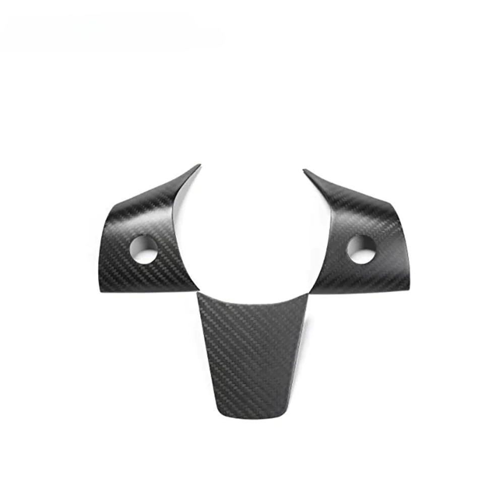 TESEVO Real Carbon Steering Wheel Middle Trim Cover for Model 3/Y - Tesevo