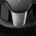 TESEVO Real Carbon Steering Wheel Middle Trim Cover for Model 3/Y - Tesevo