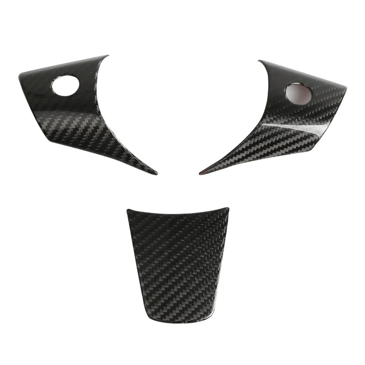 TESEVO Real Carbon Steering Wheel Middle Trim Cover for Model 3/Y - Tesevo