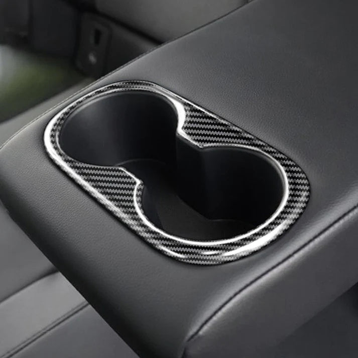 TESEVO Rear Seat Cup Holder Decorative Frame for Model 3/Y - Tesevo