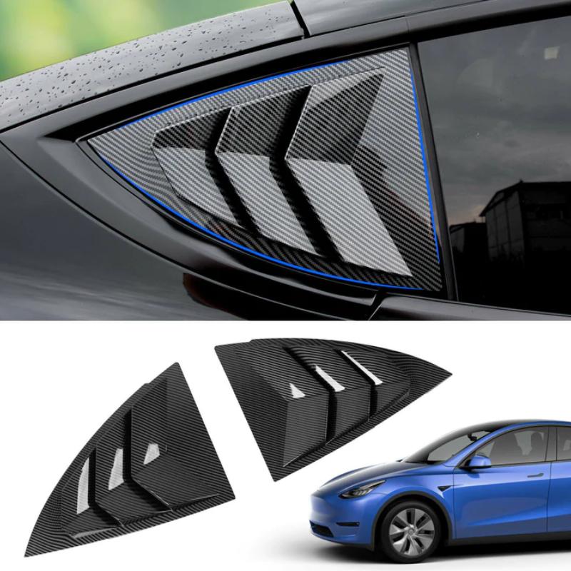 TESEVO Rear Side Window Louvers Cover Blinds for Model Y - Tesevo