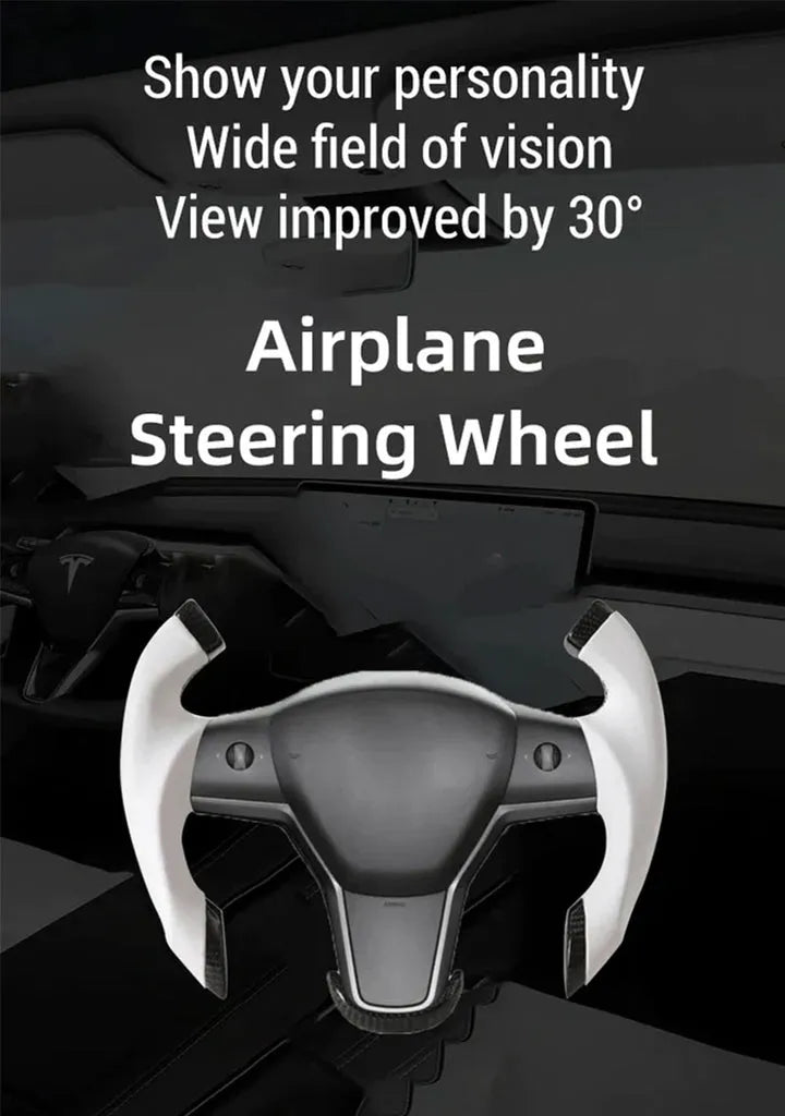 Tesevo Roadster Steering Wheel for Tesla Model 3/Y【Airplane wheel】 - Tesevo