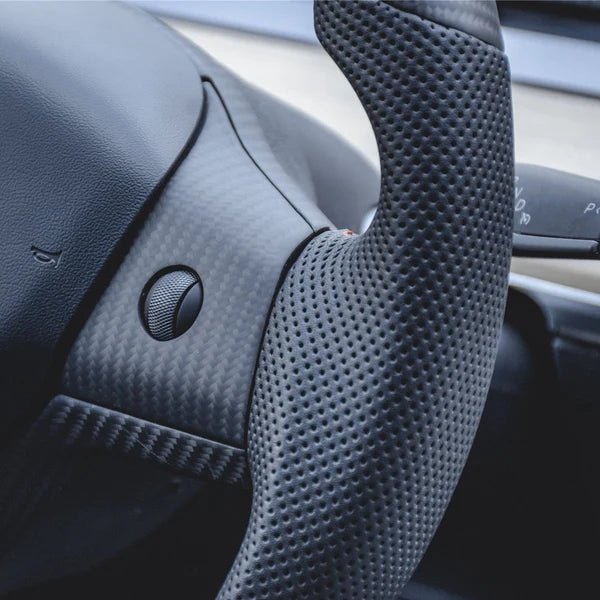 Tesevo Sport Carbon Fiber Steering Wheel for Tesla Model 3/Y 【Style 25】 - Tesevo