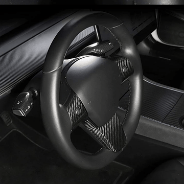 TESEVO Steering Wheel Middle Trim Cover Full Wrap - around for Model 3/Y - Tesevo