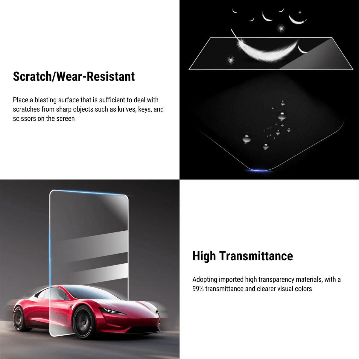 TESEVO Tempered Glass Screen Protector for Model S/X - Tesevo