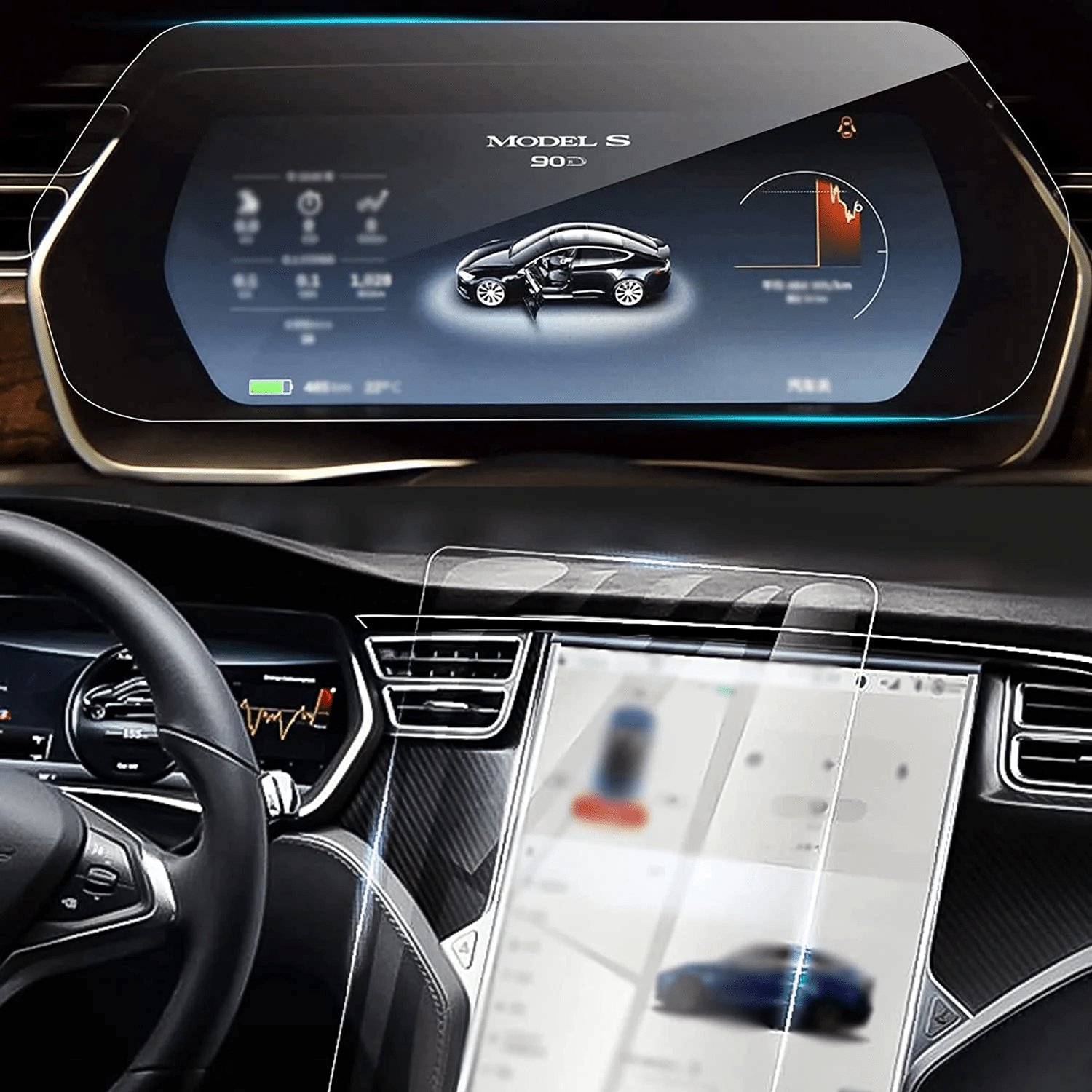 TESEVO Tempered Glass Screen Protector for Model S/X - Tesevo