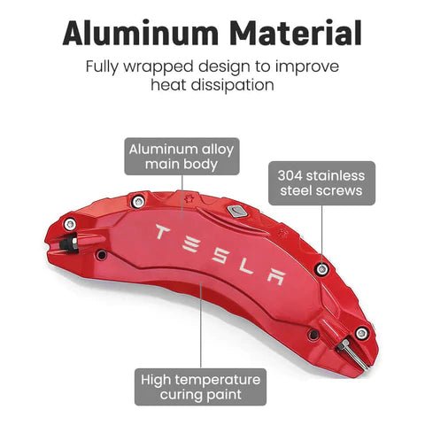 TESEVO Wheel Brake Caliper Covers for Tesla Model 3/Y - Tesevo