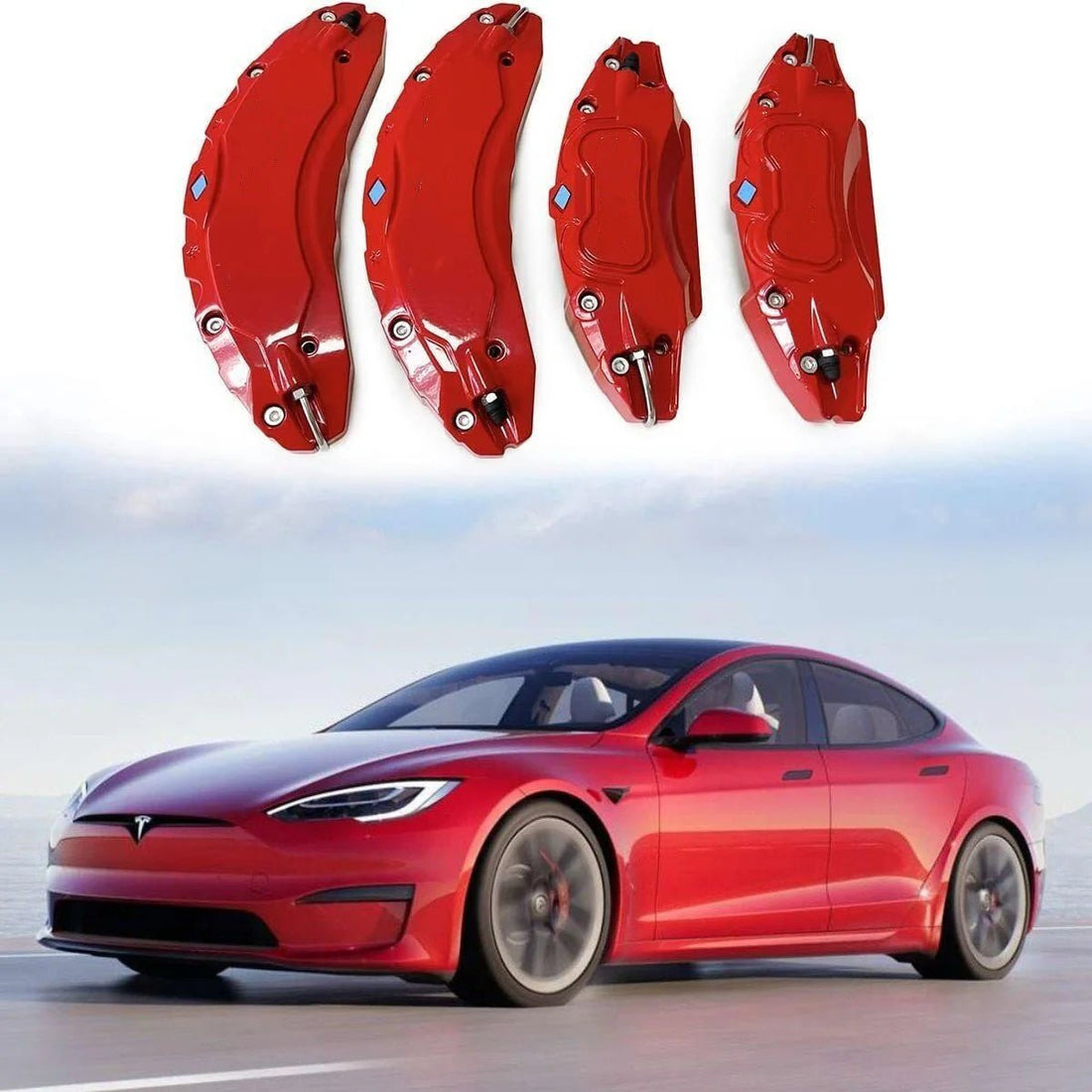 TESEVO Wheel Brake Caliper Covers for Tesla Model S/X - Tesevo