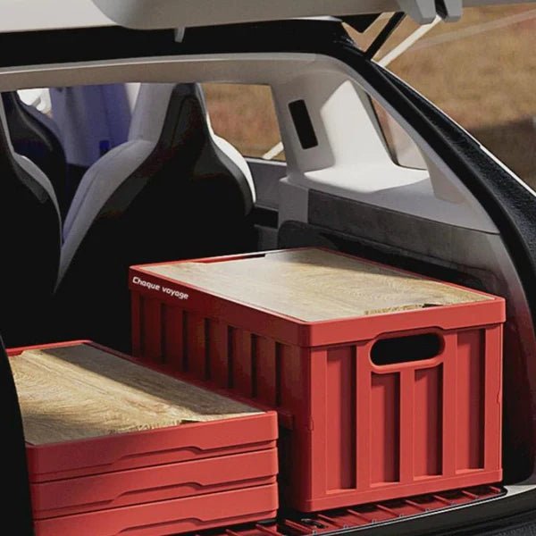 Trunk Storage Box Camping Folding Vault Cargo Bins for Cybertruck - Tesevo